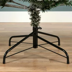 Sapin de Noël artificiel lumineux 320 LED (H210 cm) King Vert enneigé