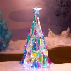 Sapin lumineux 60 LED (H51 cm) Ice Blanc froid