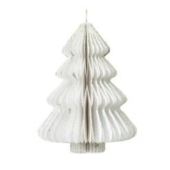 Sapin papier à suspendre (H40 cm) Fermeture Magnétique Blanc
