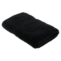 Serviette de bain coton (70 x 130 cm) Timeless Noire