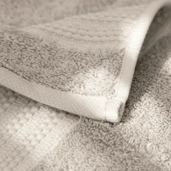 Serviette de bain coton bio (70 x 130 cm) Méline Beige pampa