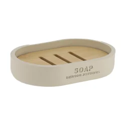 Set d'accessoires salle de bain Purebamboo Beige