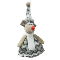 Souris à suspendre (H15 cm) Pip écharpe douillette Gris