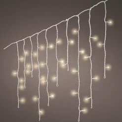Stalactite lumineuse 30 m 900 LED Stars Grande hauteur XL Timer Blanc chaud