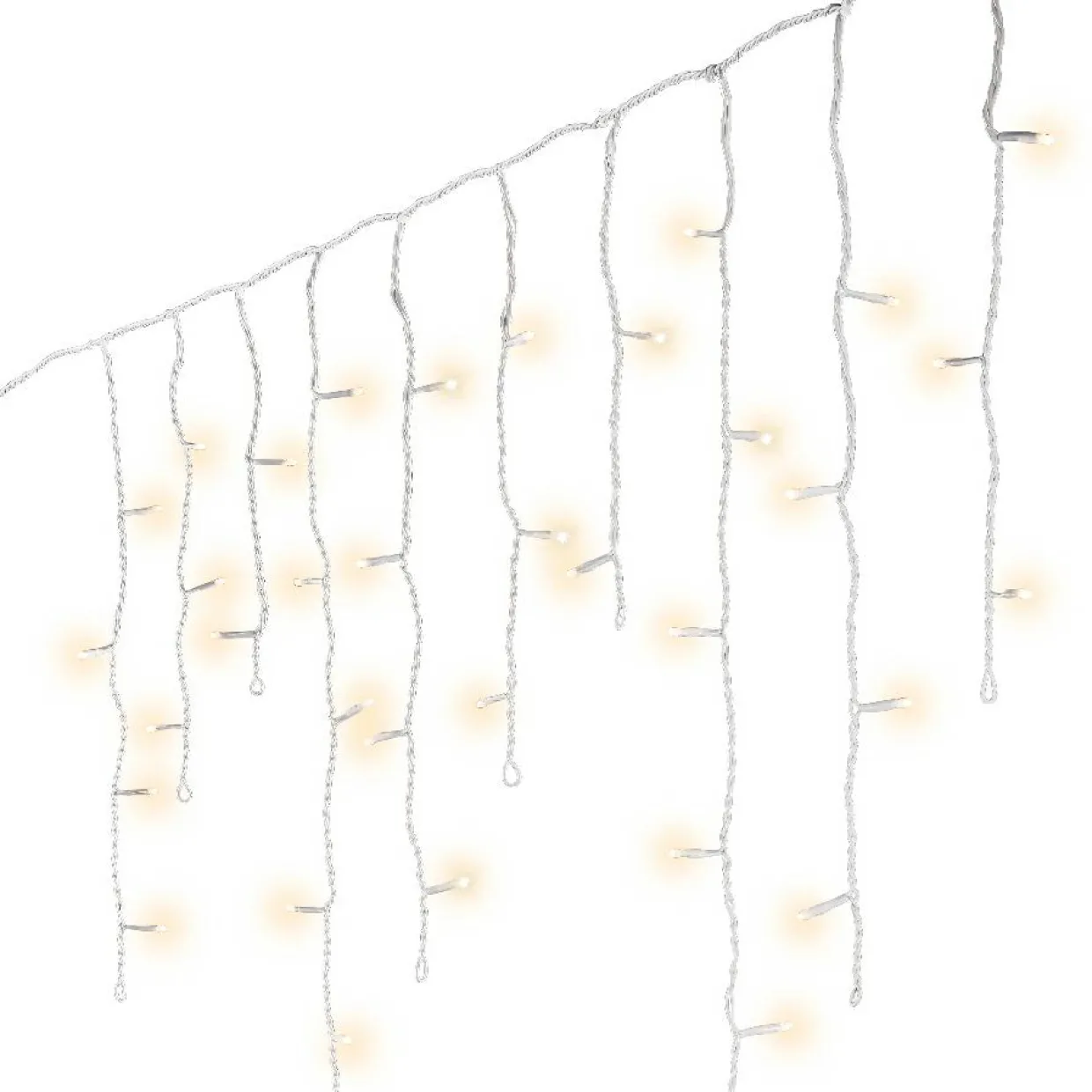 Stalactite lumineuse 30 m 900 LED Stars Grande hauteur XL Timer Blanc chaud