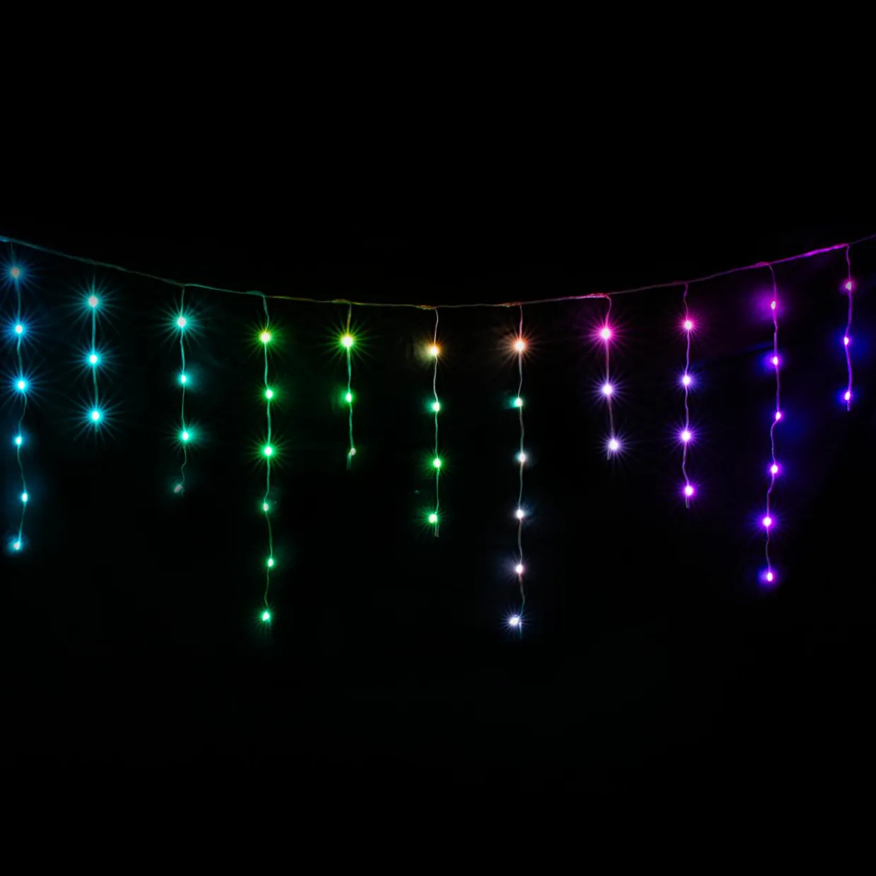 Stalactite lumineuse Digitale L3 m 85 LED Multicolore