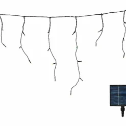 Stalactite lumineuse Solaire 11 m 259 LED Rechargeable Multicolore