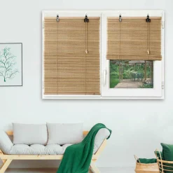 Store enrouleur à lattes (60 x 180 cm) Bambou Beige