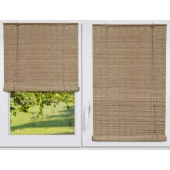 Store enrouleur extérieur effet rotin (90 x 180 cm) Tanoa Beige