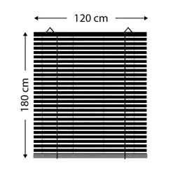 Store enrouleur extérieur effet rotin (120 x 180 cm) Tanoa Beige