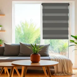 Store enrouleur Jour / Nuit (75 x 250 cm) Gris anthracite