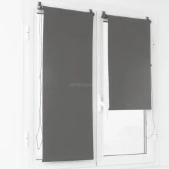 Store enrouleur occultant (90 x 180 cm) Uni Gris