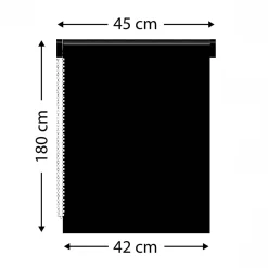 Store enrouleur tamisant (45 x 180 cm) Pure Gris béton