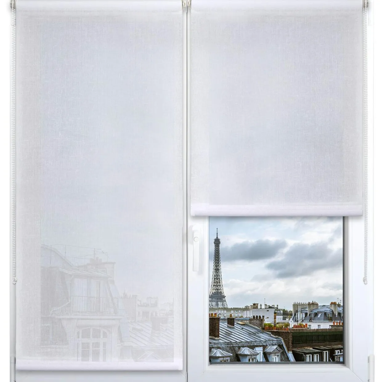 Store enrouleur tamisant (75 x 180 cm) Pure Blanc