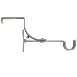Support à tringle pour caisson de volet roulant (L135 / D20 mm) Argent mat
