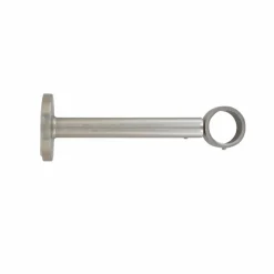 Support tringle extensible (L155 - L195 / D28 mm) Lino Argent mat
