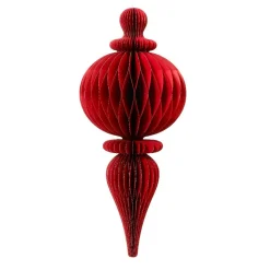 Suspension de Noël en papier (H80 cm) fermeture Magnétique Rouge