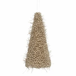 Suspension de Noël (H15 cm) Sapin artistique Champagne