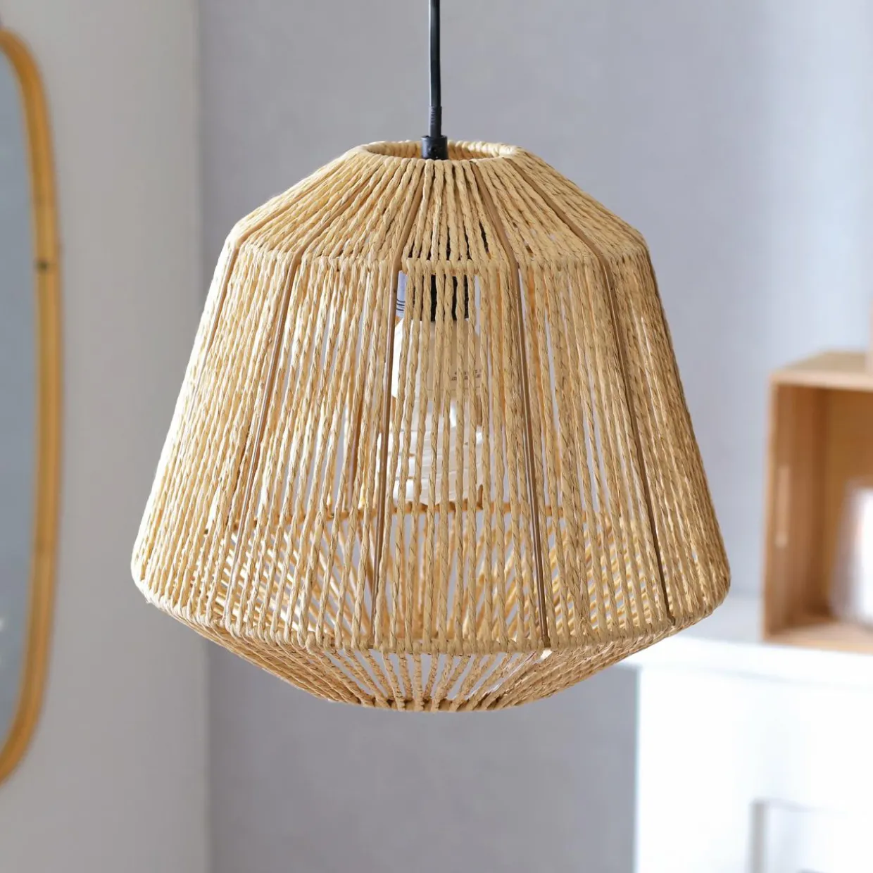 Suspension en corde (D29 cm) Ethnik Naturel