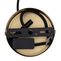 Suspension lumineuse en métal (D80 cm) Arlo doré