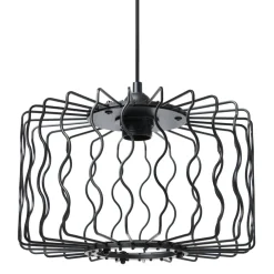 Suspension lumineuse en métal (D30 cm) Julia Noire