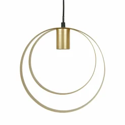 Suspension lumineuse métal (D25,5 cm) Saturne Or