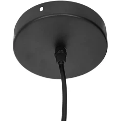 Suspension métal (D19 cm) Diamant Noir