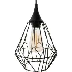 Suspension métal (D24,5 cm) Filaire Noir