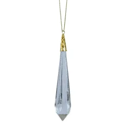 Suspension précieuse (H19 cm) Stalactite diamant Transparent