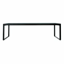 Table de jardin en aluminium et céramique 12 places (260 x 120 cm) Kore Noir marbré