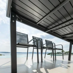 Table de jardin extensible en aluminium 10 places (135/270 x 90 cm) Murano Gris anthracite