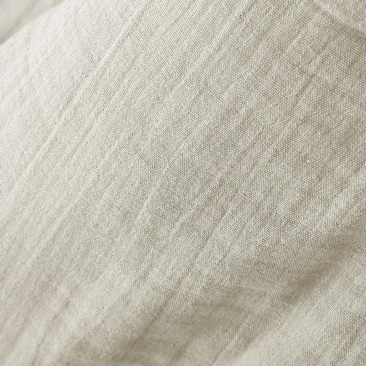 Taie de traversin gaze de coton (L185 cm) Gaïa Beige pampa