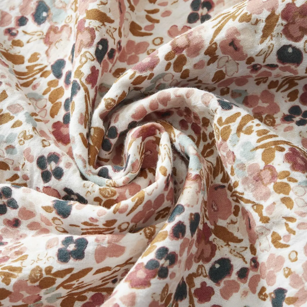 Taie d'oreiller carrée gaze de coton (60 x 60 cm) Constance Beige pampa