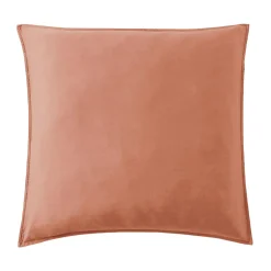 Taie d'oreiller carrée lyocell Tencel™ lavé (80 x 80 cm) Olivia Terracotta