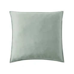 Taie d'oreiller carrée lyocell Tencel™ lavé (63 x 63 cm) Olivia Vert eucalyptus