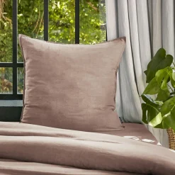 Taie d'oreiller carrée lyocell Tencel™ lavé (63 x 63 cm) Olivia Rose blush
