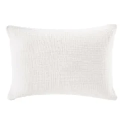 Taie d'oreiller quadruple gaze de coton (50 x 70 cm) Victoria x Gaïa Blanc chantilly