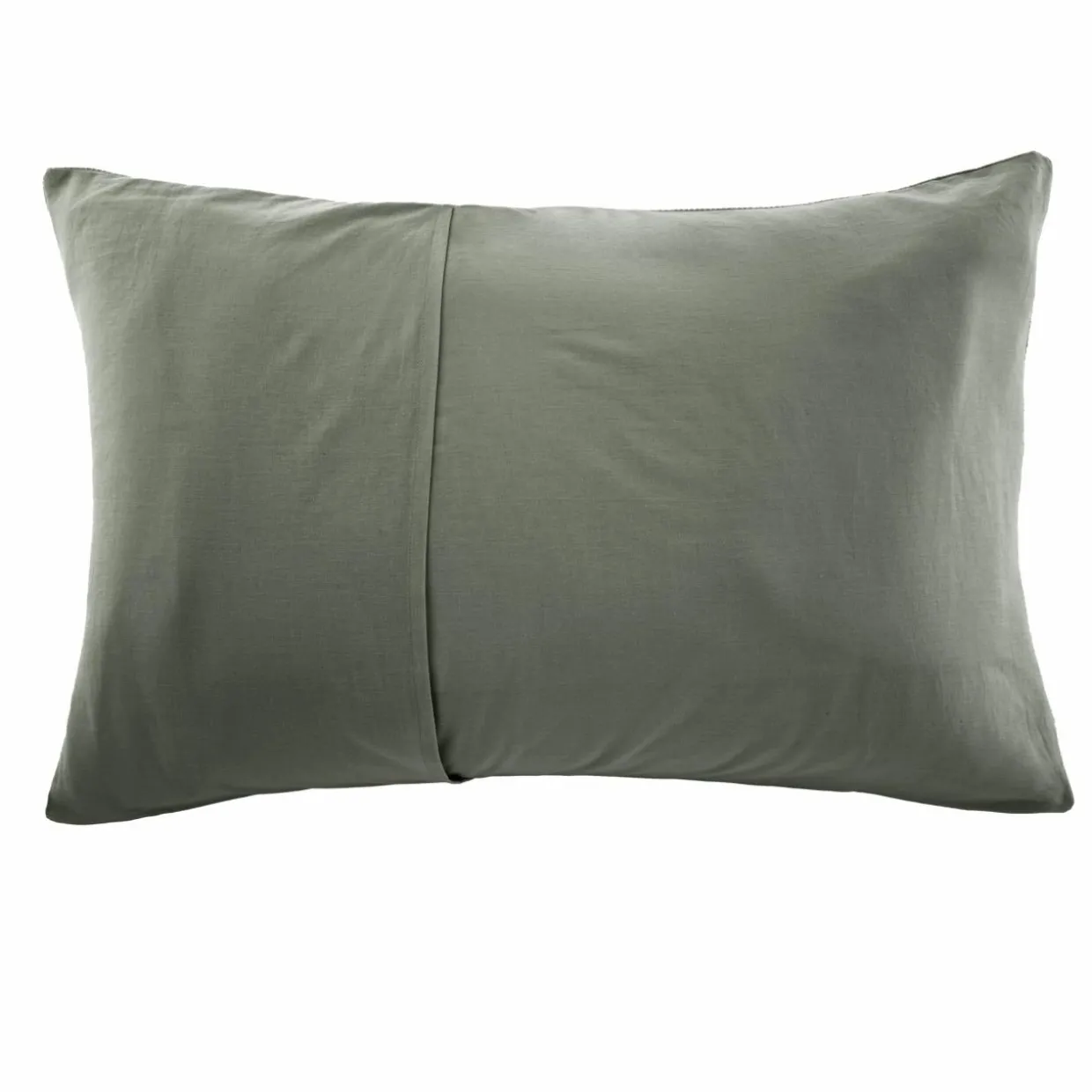 Taie d'oreiller quadruple gaze de coton (50 x 80 cm) Victoria x Gaïa Vert romarin