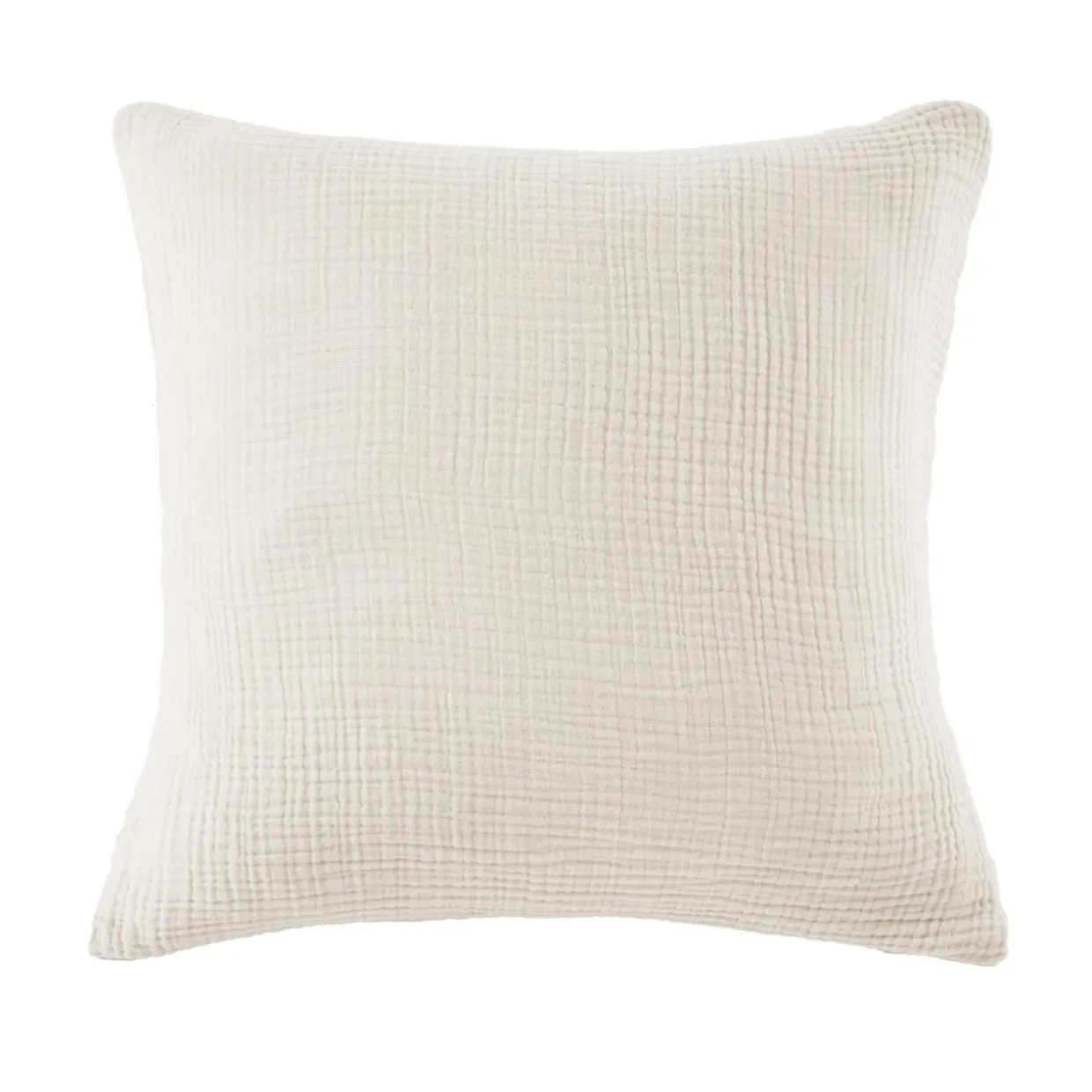Taie d'oreiller quadruple gaze de coton (60 x 60 cm) Victoria x Gaïa Beige pampa