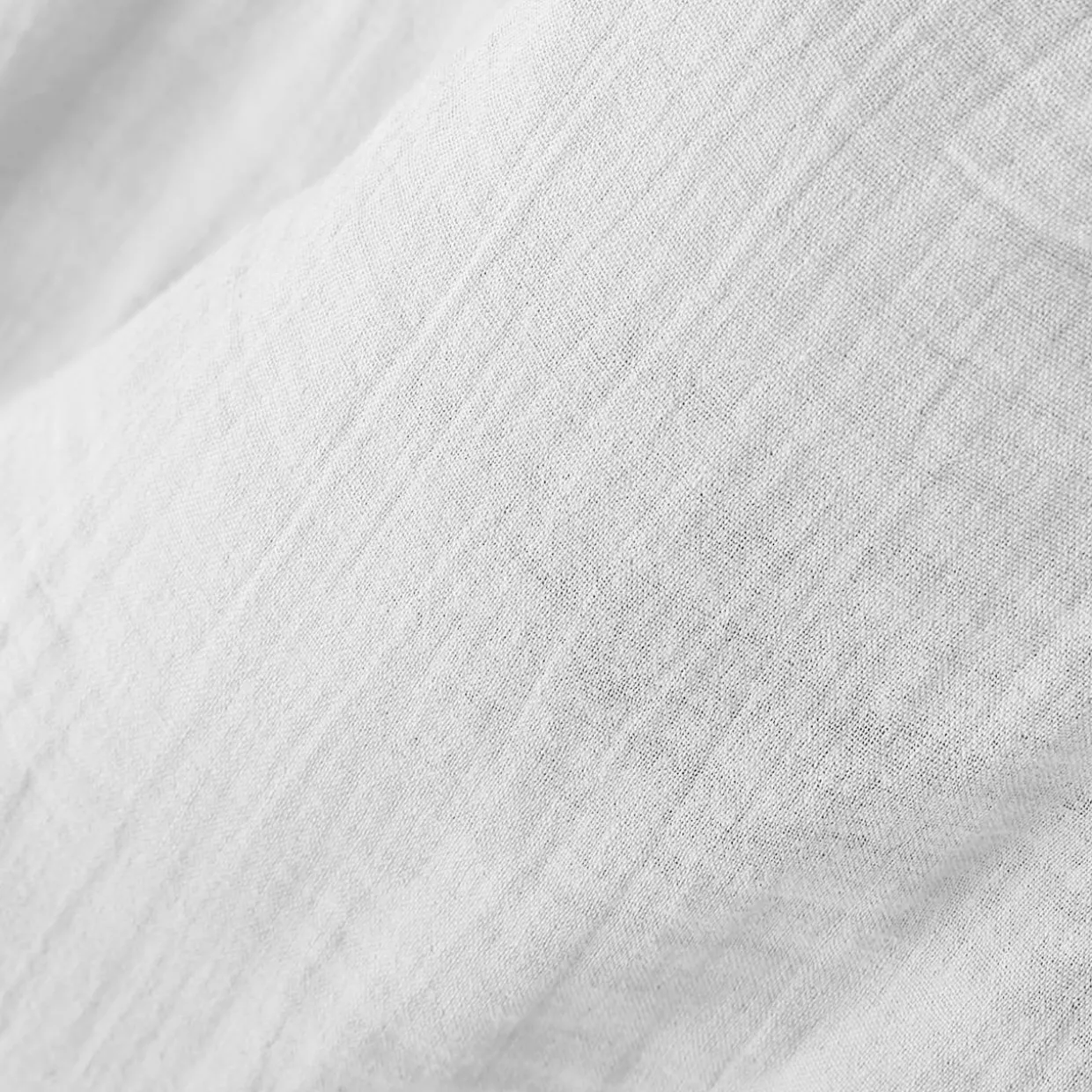 Taie d'oreiller rectangulaire gaze de coton (50 x 70 cm) Gaïa Blanc chantilly