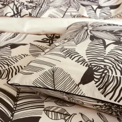Taie d'oreiller rectangulaire percale de coton (50 x 70 cm) Alba Noire