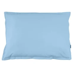 Taie d'oreiller rectangulaire percale de coton (50 x 70 cm) Cali Bleu ciel