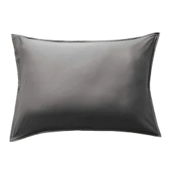 Taie d'oreiller rectangulaire satin de bambou (50 x 70 cm) Sienna Gris granit