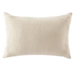 Taie d'oreiller rectangulaire coton nid d'abeille (50 x 80 cm) Eva Beige
