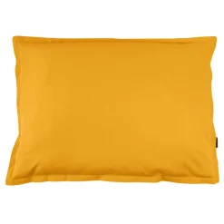 Taie d'oreiller rectangulaire percale de coton (50 x 70 cm) Cali Jaune moutarde