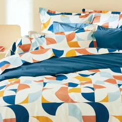 Taie d'oreiller rectangulaire percale de coton (50 x 70 cm) Modulo Multicolore