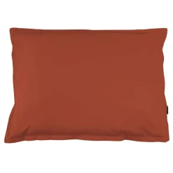 Taie d'oreiller rectangulaire percale de coton (50 x 70 cm) Cali Terracotta