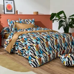 Taie d'oreiller rectangulaire coton (50 x 70 cm) Pietro Multicolore