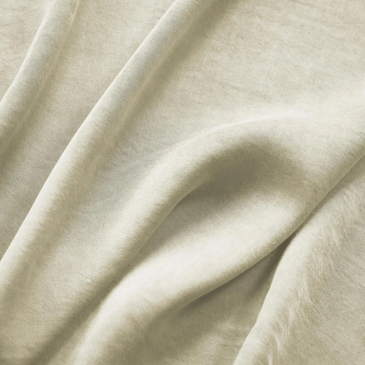 Taie d'oreiller rectangulaire lyocell Tencel™ lavé (50 x 80 cm) Olivia Beige pampa