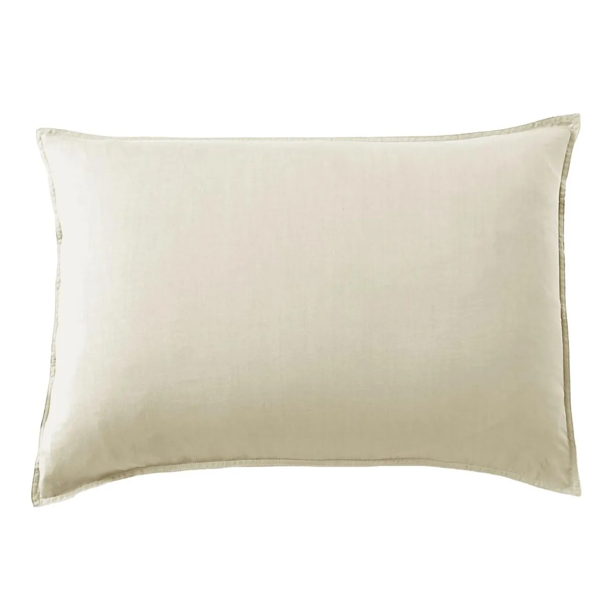 Taie d'oreiller rectangulaire lyocell Tencel™ lavé (50 x 80 cm) Olivia Beige pampa